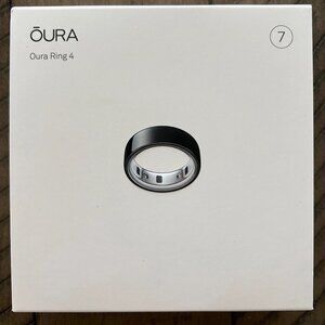 Oura Ring Gen 4 Smart Ring Size 7 Activity Tracker BLACK